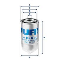 UFI 24H2O04 - Filtro combustible