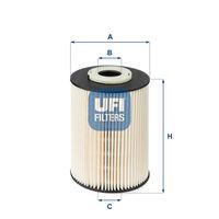 UFI 2602000 - Filtro combustible