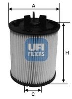 UFI 2602300 - Filtro combustible