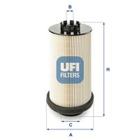 UFI 2600100 - Filtro combustible