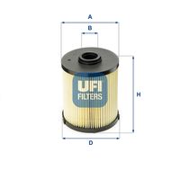 UFI 2600600 - Filtro combustible