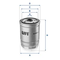 UFI 2452801 - Filtro combustible