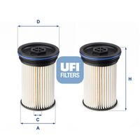 UFI 2607100 - Filtro combustible