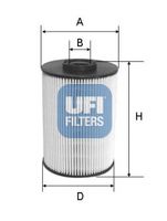 UFI 2603700 - Filtro combustible