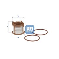 UFI 2617100 - Filtro combustible