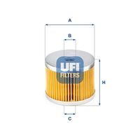 UFI 2665200 - para OE N°: 1906-12<br>Restricción de fabricante: DELPHI<br>Tipo de filtro: Cartucho filtrante<br>Altura [mm]: 113<br>Diámetro interior [mm]: 19<br>Diámetro exterior [mm]: 84<br>Diámetro exterior 1 [mm]: 88<br>Diám. int. 1 [mm]: 17<br>