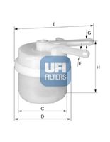 UFI 3100600 - Filtro combustible