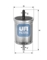 UFI 3156200 - Filtro combustible