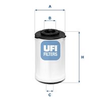 UFI 26H2O03 - Filtro combustible