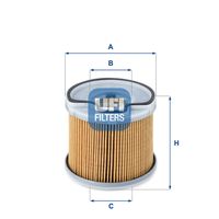 UFI 2669100 - Filtro combustible