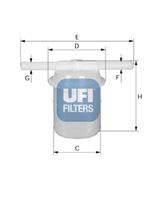 UFI 3100500 - Filtro combustible