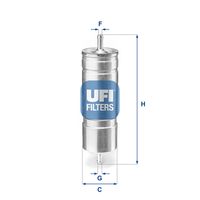 UFI 3150800 - Filtro combustible