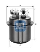 UFI 3153500 - Filtro combustible