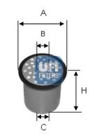 UFI 2438800 - Filtro combustible