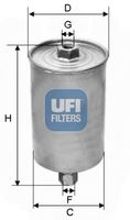 UFI 3159400 - Filtro combustible