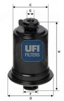 UFI 31.522.00 - Filtro combustible