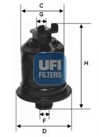 UFI 3159200 - Filtro combustible