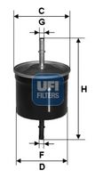 UFI 3162400 - Filtro combustible