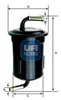 UFI 3171500 - Filtro combustible