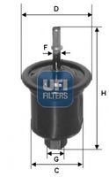 UFI 3173100 - Filtro combustible