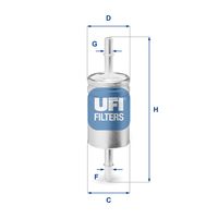 UFI 3174003 - Tipo de filtro: Cartucho filtrante<br>