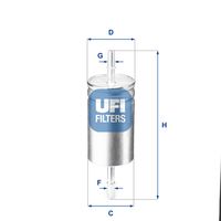 UFI 31.842.00 - Filtro combustible