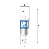 UFI 3184400 - Filtro combustible