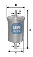 UFI 3184800 - Filtro combustible