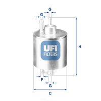 UFI 3183400 - Filtro combustible