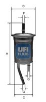 UFI 3182800 - Filtro combustible