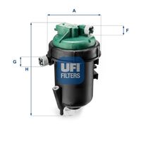 UFI 5514500 - Filtro combustible