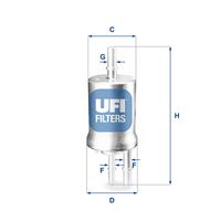 UFI 3185500 - Filtro combustible