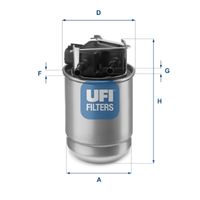 UFI 5551700 - Filtro combustible