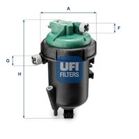 UFI 5517500 - Filtro combustible