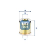 UFI 4600800 - Tipo de filtro: Cartucho filtrante<br>