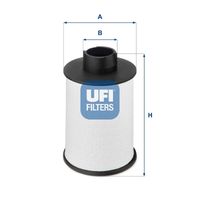 UFI 60H2O00 - Filtro combustible