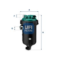 UFI 5514800 - Filtro combustible