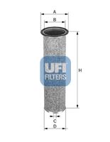 UFI 2757200 - Filtro de aire complementario