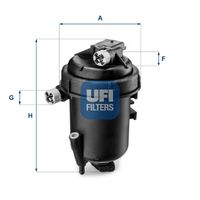 UFI 5514400 - Filtro combustible