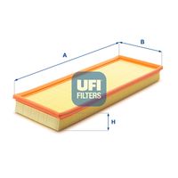 UFI 3002400 - Tipo de filtro: Cartucho filtrante<br>Altura [mm]: 41<br>Longitud [mm]: 398<br>Ancho [mm]: 150<br>