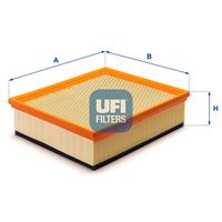 UFI 3021200 - Tipo de filtro: Cartucho filtrante<br>Altura [mm]: 64<br>Longitud [mm]: 233<br>Ancho [mm]: 206<br>