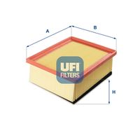 UFI 3014900 - para OE N°: 1444-G9<br>año construcción hasta: 09/2005<br>Longitud [mm]: 206<br>Ancho [mm]: 170<br>Altura [mm]: 42<br>Tipo de filtro: Cartucho filtrante<br>