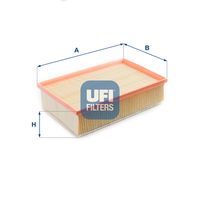 UFI 3058700 - Longitud [mm]: 292<br>Ancho [mm]: 177<br>Altura [mm]: 70<br>Tipo de filtro: Cartucho filtrante<br>