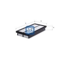 UFI 30D1500 - Tipo de filtro: Cartucho filtrante<br>Altura [mm]: 32<br>Longitud [mm]: 232<br>Ancho [mm]: 218<br>