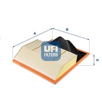 UFI 3063000 - Tipo de filtro: Cartucho filtrante<br>Altura [mm]: 75<br>Longitud [mm]: 400<br>Ancho [mm]: 318<br>