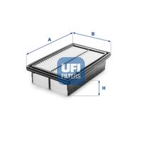 UFI 30A2100 - Tipo de filtro: Cartucho filtrante<br>Altura [mm]: 56<br>Longitud [mm]: 249<br>Ancho [mm]: 146<br>