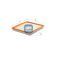 UFI 30C7200 - Tipo de filtro: Cartucho filtrante<br>Altura [mm]: 70<br>Longitud [mm]: 278<br>Ancho [mm]: 181<br>