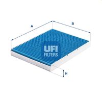 UFI 3410900 - Tipo de filtro: Filtro antipolen<br>Peso [kg]: 0,35<br>Altura [mm]: 30<br>Diámetro interior [mm]: 206<br>Diámetro exterior 1 [mm]: 283<br>Diámetro exterior 2 [mm]: 283<br>