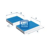 UFI 3416400 - Filtro, aire habitáculo - ARGENTIUM