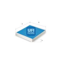 UFI 3423800 - Tipo de filtro: Filtro antipolen<br>Peso [kg]: 0,28<br>Altura [mm]: 30<br>Diámetro interior [mm]: 203<br>Diámetro exterior 1 [mm]: 240<br>